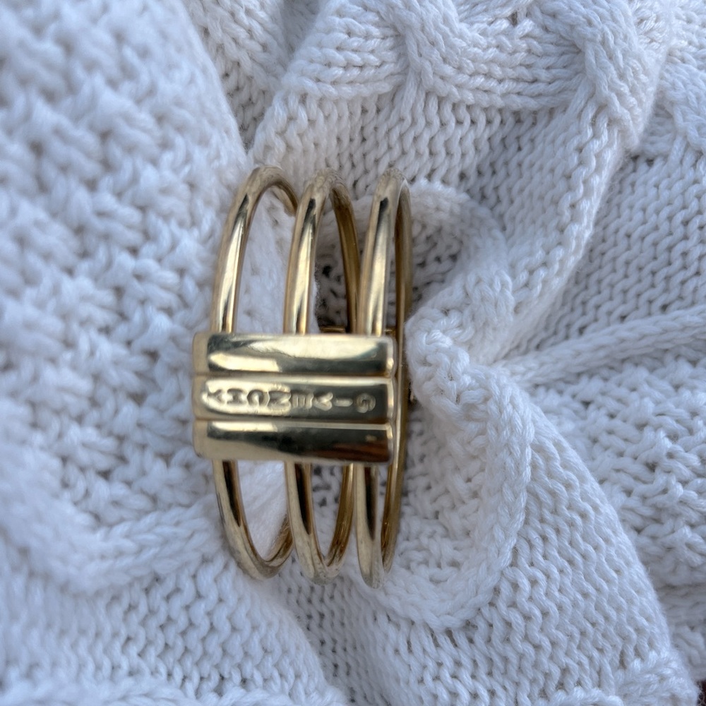 Vintage Givenchy gold cuff.